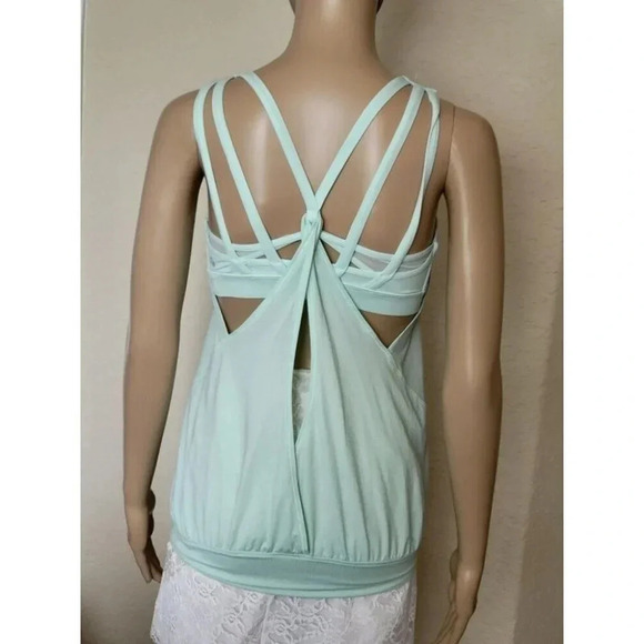 Lululemon Nouveau Limits Tank Top Sports Bra Sea Mist Size 4 - Picture 6 of 9